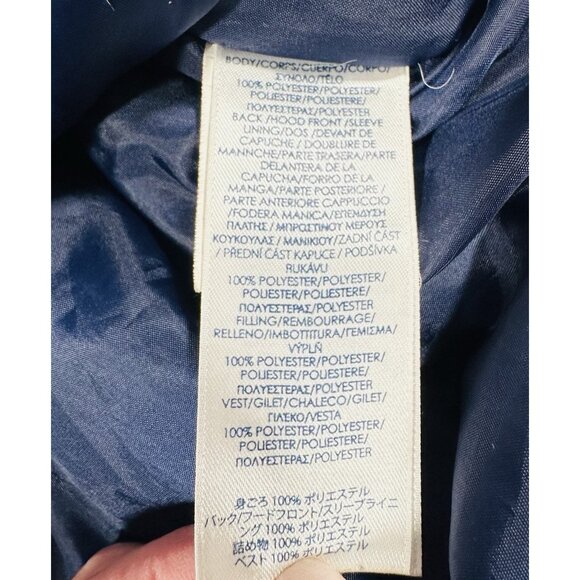 Chaps Boys Hooded Winter Jacket Medium 10/12 Red Blue Pockets Warm Zipper READ - Picture 14 of 14